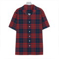 Blue And Red Tartan Pattern Print Hawaiian Shirt