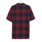 Blue And Red Tartan Pattern Print Hawaiian Shirt