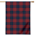 Blue And Red Tartan Pattern Print House Flag