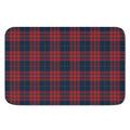 Blue And Red Tartan Pattern Print Indoor Door Mat