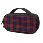 Blue And Red Tartan Pattern Print Insulin Cooler Travel Case