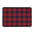 Blue And Red Tartan Pattern Print Kitchen Mat