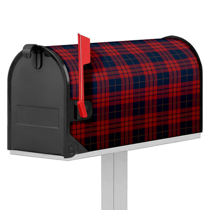 Blue And Red Tartan Pattern Print Mailbox Cover
