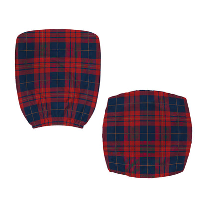 Blue And Red Tartan Pattern Print Office Chair Cover