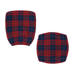 Blue And Red Tartan Pattern Print Office Chair Cover