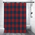 Blue And Red Tartan Pattern Print Premium Shower Curtain
