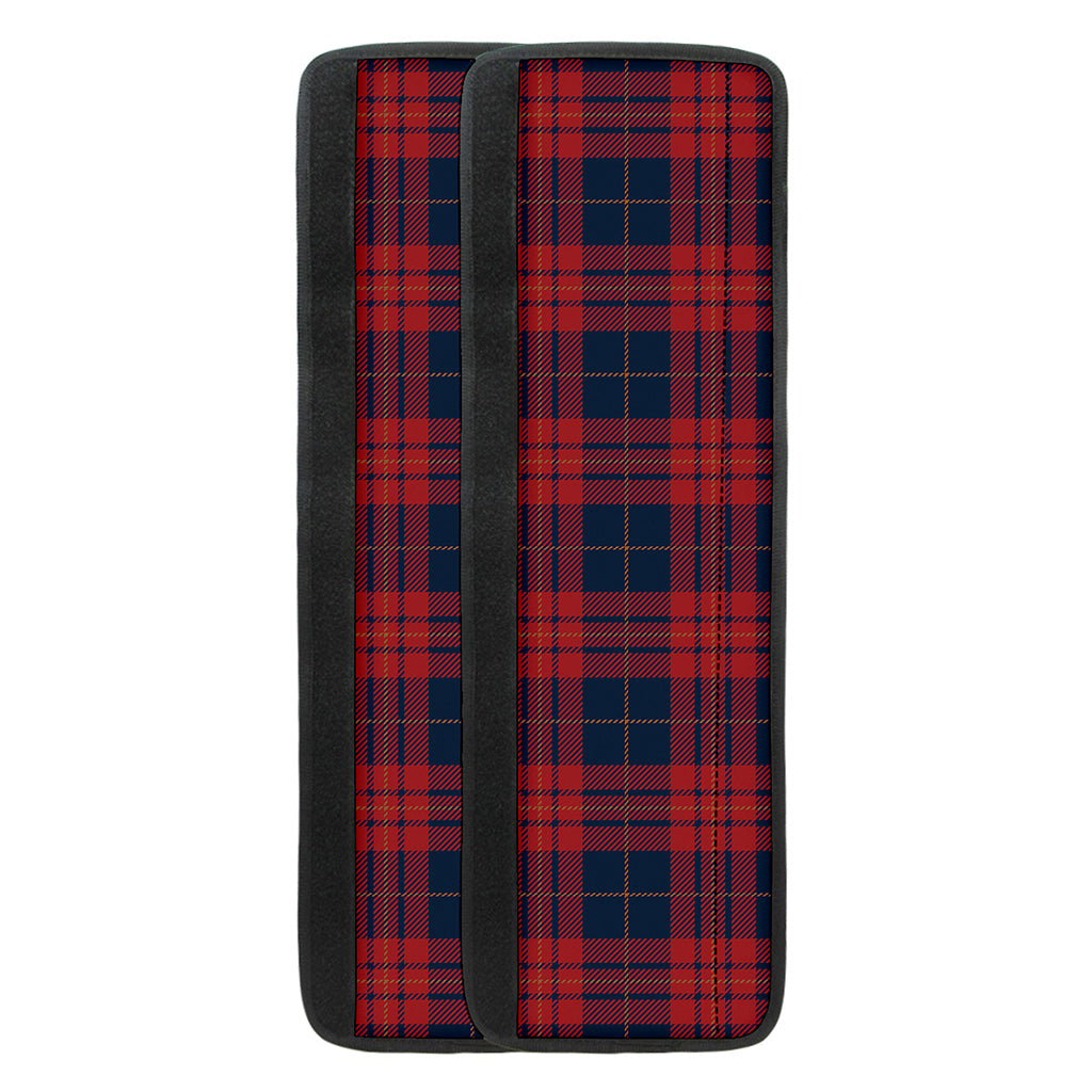 Blue And Red Tartan Pattern Print Refrigerator Handle Covers