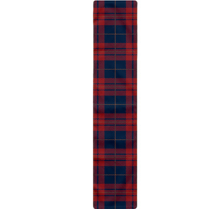 Blue And Red Tartan Pattern Print Table Runner