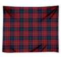 Blue And Red Tartan Pattern Print Tapestry