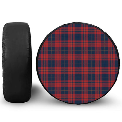 Blue And Red Tartan Pattern Print Tire Cover