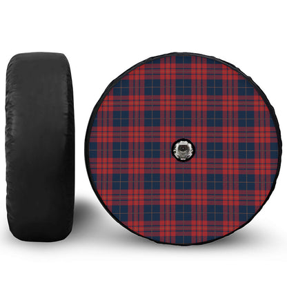 Blue And Red Tartan Pattern Print Tire Cover With Camera Hole