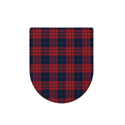 Blue And Red Tartan Pattern Print Toilet Lid Cover