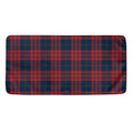 Blue And Red Tartan Pattern Print Towel