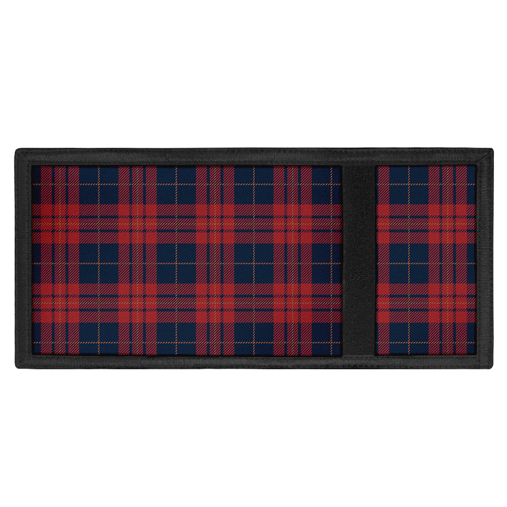 Blue And Red Tartan Pattern Print Trifold Wallet