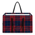 Blue And Red Tartan Pattern Print Utility Tote Bag