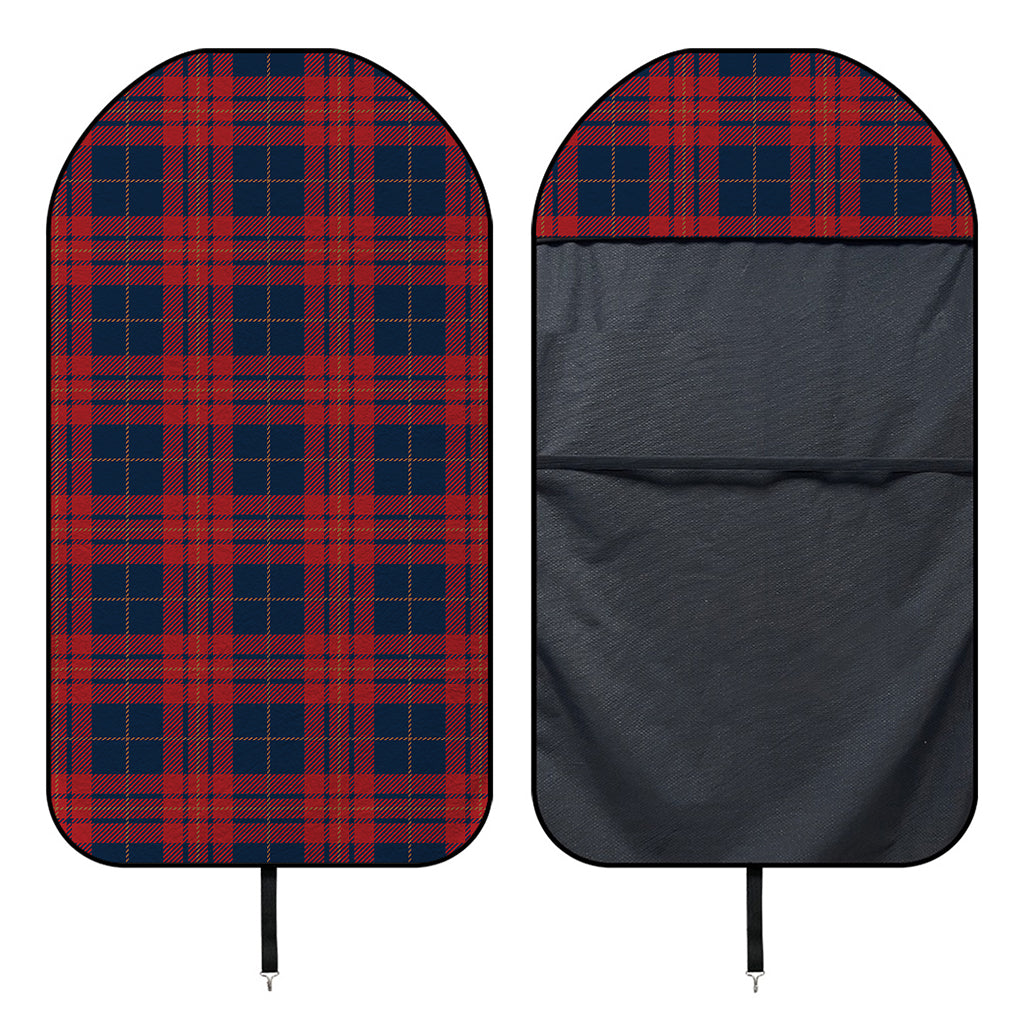 Blue And Red Tartan Pattern Print Waterproof Car Seat Cover