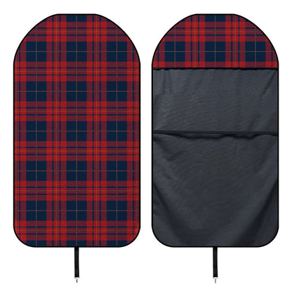 Blue And Red Tartan Pattern Print Waterproof Car Seat Cover