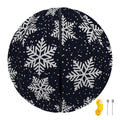 Blue And Silver Snowflake Pattern Print Basketball