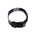 Blue And Silver Snowflake Pattern Print Dog Collar