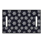 Blue And Silver Snowflake Pattern Print Golf Cart Seat Cover