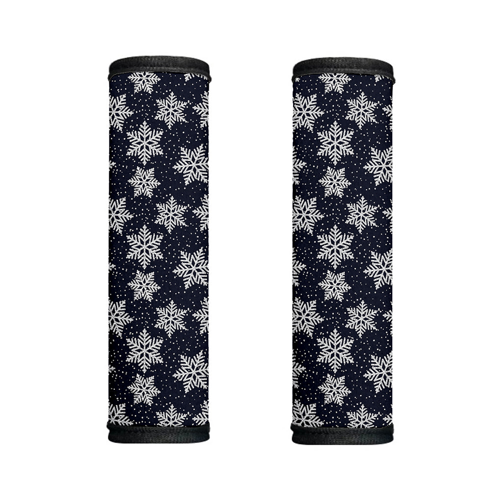 Blue And Silver Snowflake Pattern Print Handle Covers