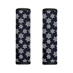 Blue And Silver Snowflake Pattern Print Handle Covers