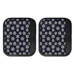 Blue And Silver Snowflake Pattern Print Handle Covers