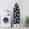 Blue And Silver Snowflake Pattern Print Ironing Board Cover