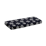 Blue And Silver Snowflake Pattern Print Piano Keyboard Cover