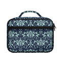 Blue And Teal Damask Pattern Print Briefcase Bible Bag