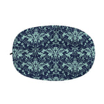 Blue And Teal Damask Pattern Print Car Side Mirror Covers