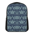 Blue And Teal Damask Pattern Print Casual Backpack
