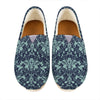 Blue And Teal Damask Pattern Print Casual Shoes