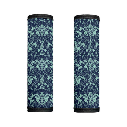 Blue And Teal Damask Pattern Print Handle Covers