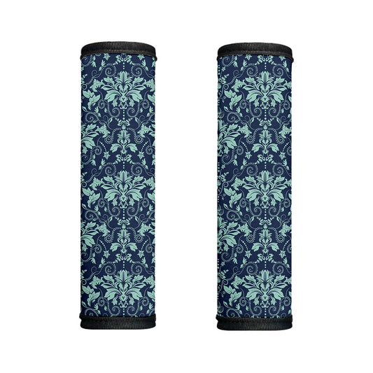 Blue And Teal Damask Pattern Print Handle Covers