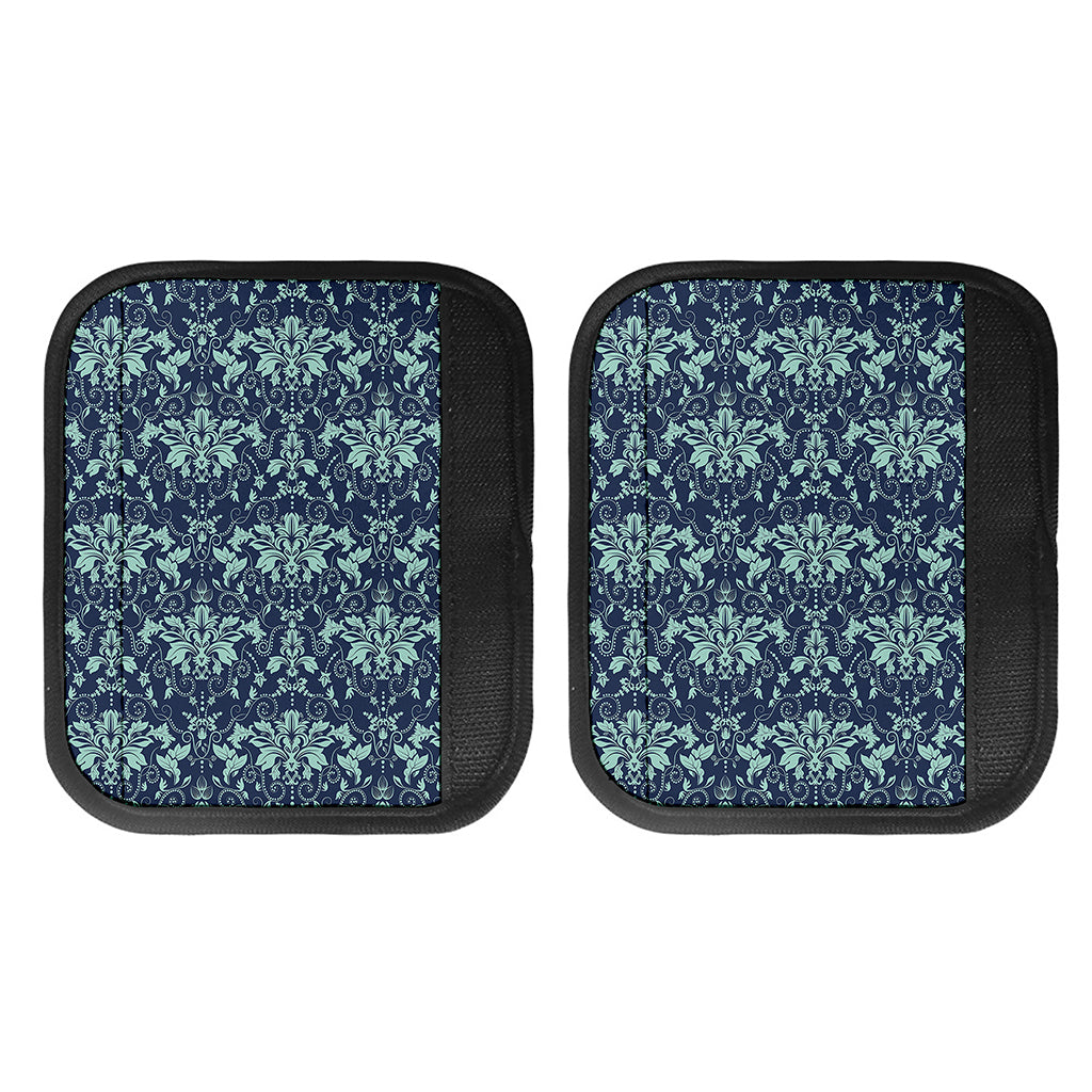 Blue And Teal Damask Pattern Print Handle Covers