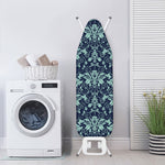 Blue And Teal Damask Pattern Print Ironing Board Cover