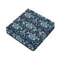 Blue And Teal Damask Pattern Print Outdoor Seat Cushion Cover