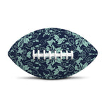 Blue And Teal Damask Pattern Print Rugby Ball