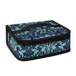Blue And Teal Damask Pattern Print Small Lunch Bag