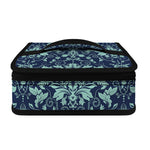 Blue And Teal Damask Pattern Print Small Lunch Bag