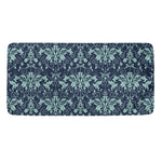 Blue And Teal Damask Pattern Print Towel
