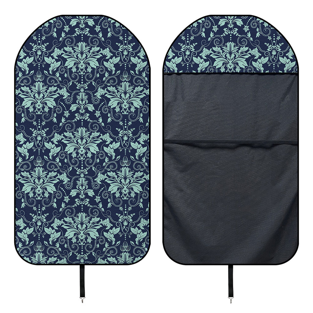 Blue And Teal Damask Pattern Print Waterproof Car Seat Cover