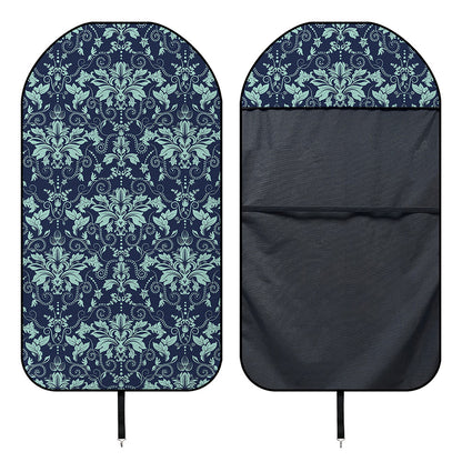 Blue And Teal Damask Pattern Print Waterproof Car Seat Cover