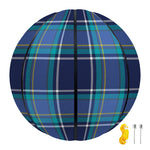 Blue And Teal Tartan Pattern Print Basketball