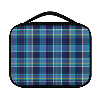 Blue And Teal Tartan Pattern Print Classic Bible Case