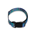 Blue And Teal Tartan Pattern Print Dog Collar