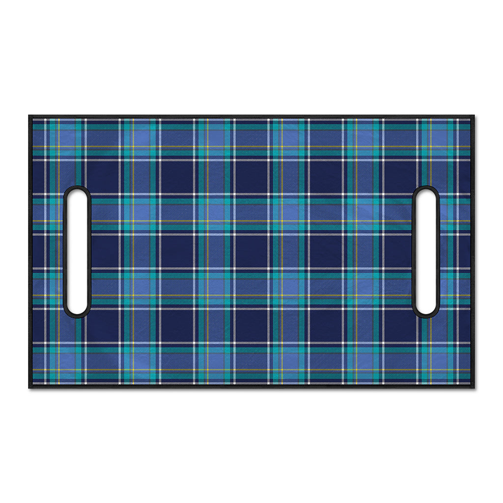 Blue And Teal Tartan Pattern Print Golf Cart Seat Cover