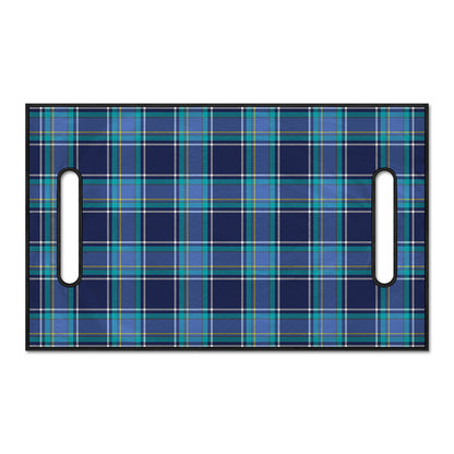 Blue And Teal Tartan Pattern Print Golf Cart Seat Cover