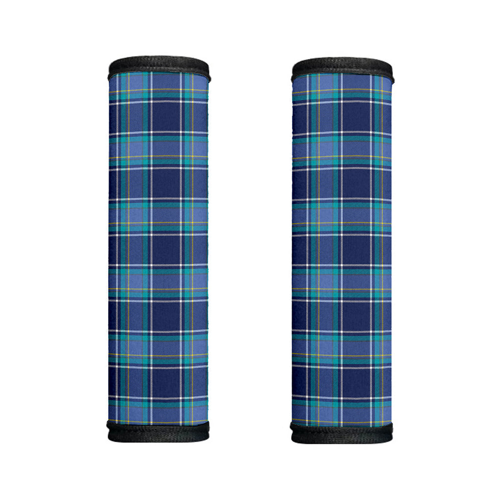 Blue And Teal Tartan Pattern Print Handle Covers